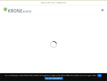 Tablet Screenshot of kronekonto.dk